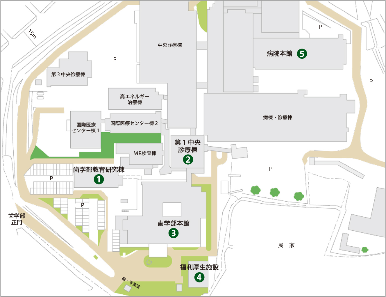 坂本地区キャンパスマップ